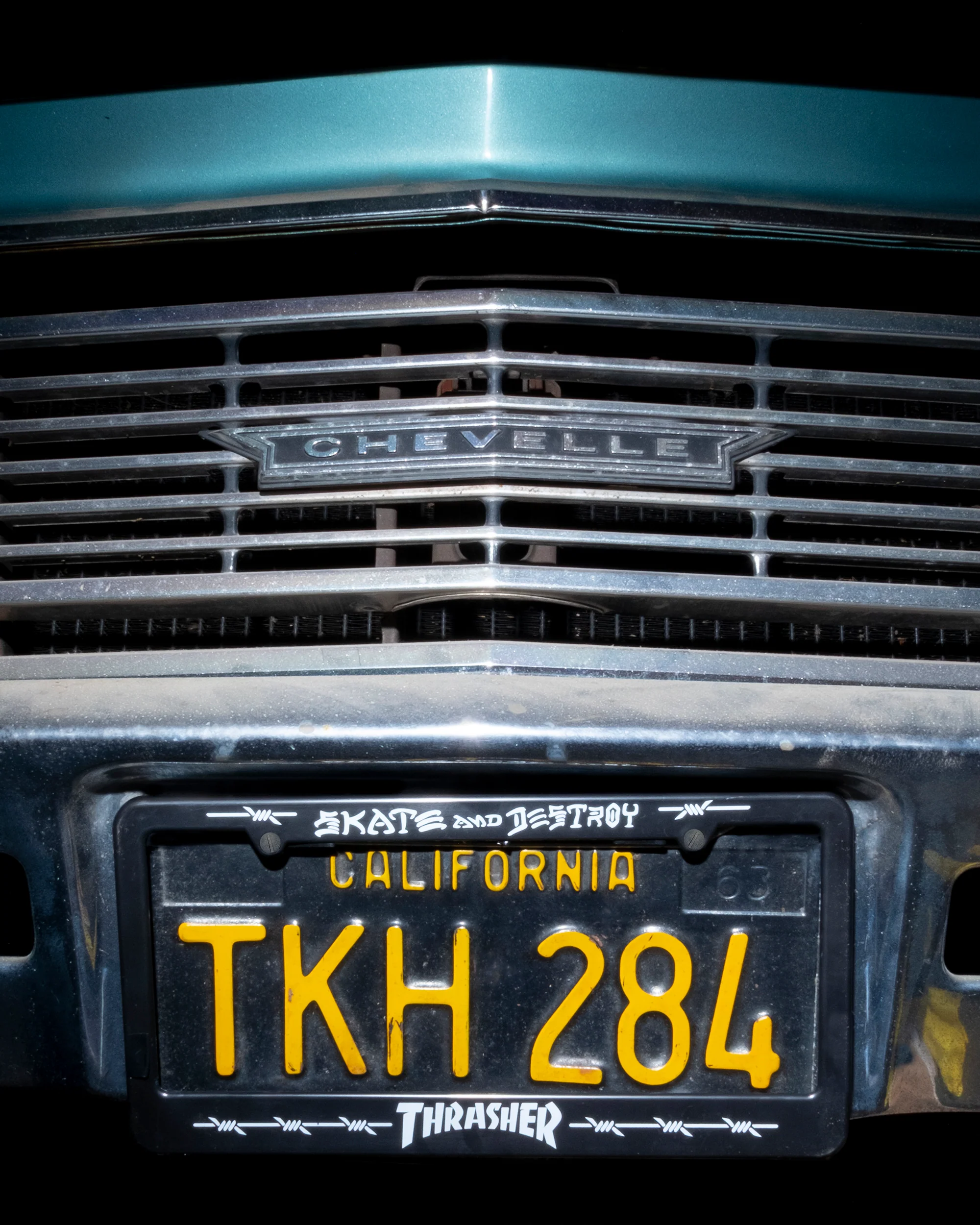 BARBED WIRE - LICENSE PLATE COVER - BLACK - Image 2