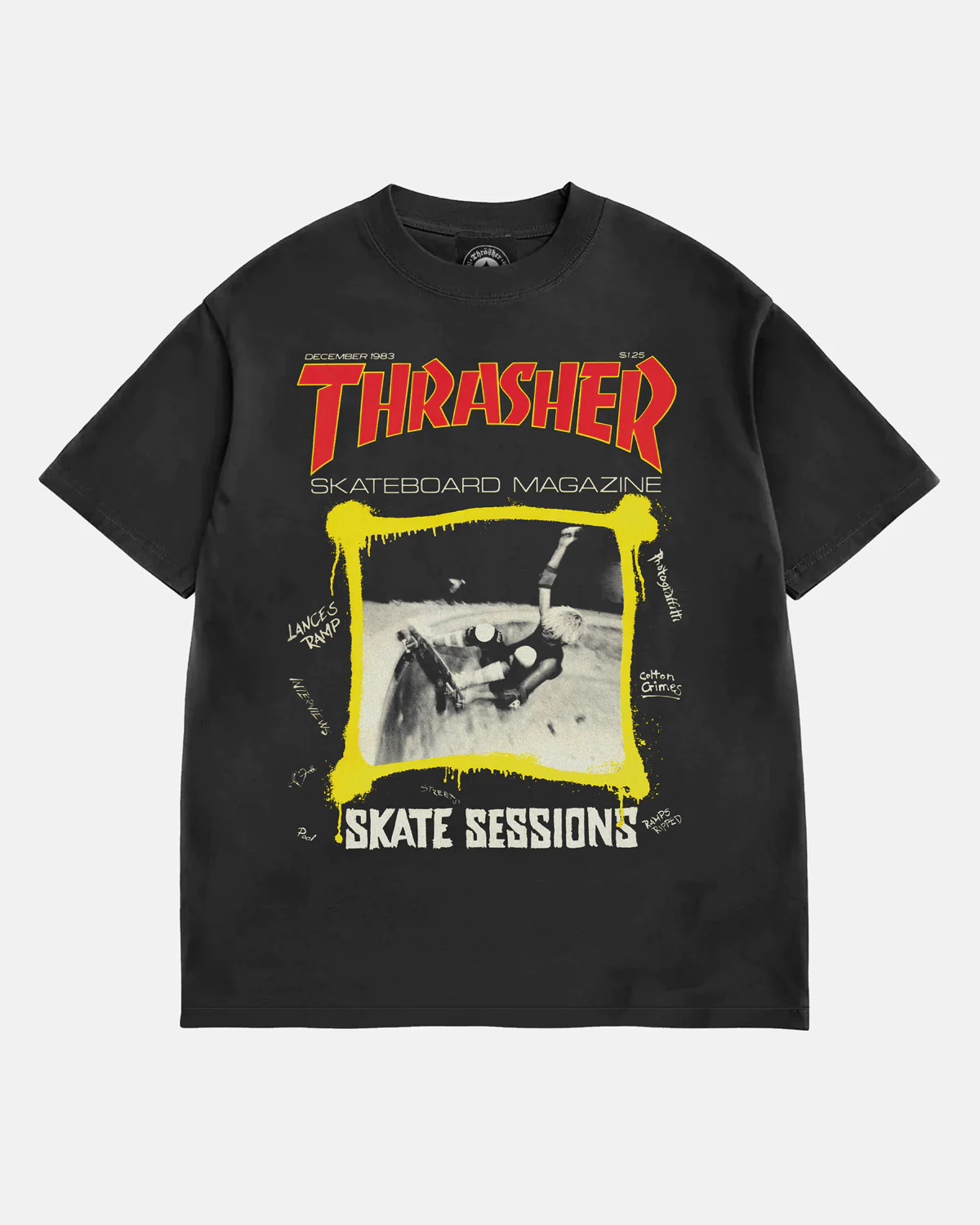 DECEMBER 1983 VINTAGE T-SHIRT - BLACk