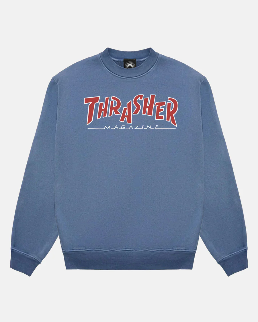 PARRA MAG VINTAGE HEAVYWEIGHT CREWNECK - BLUE
