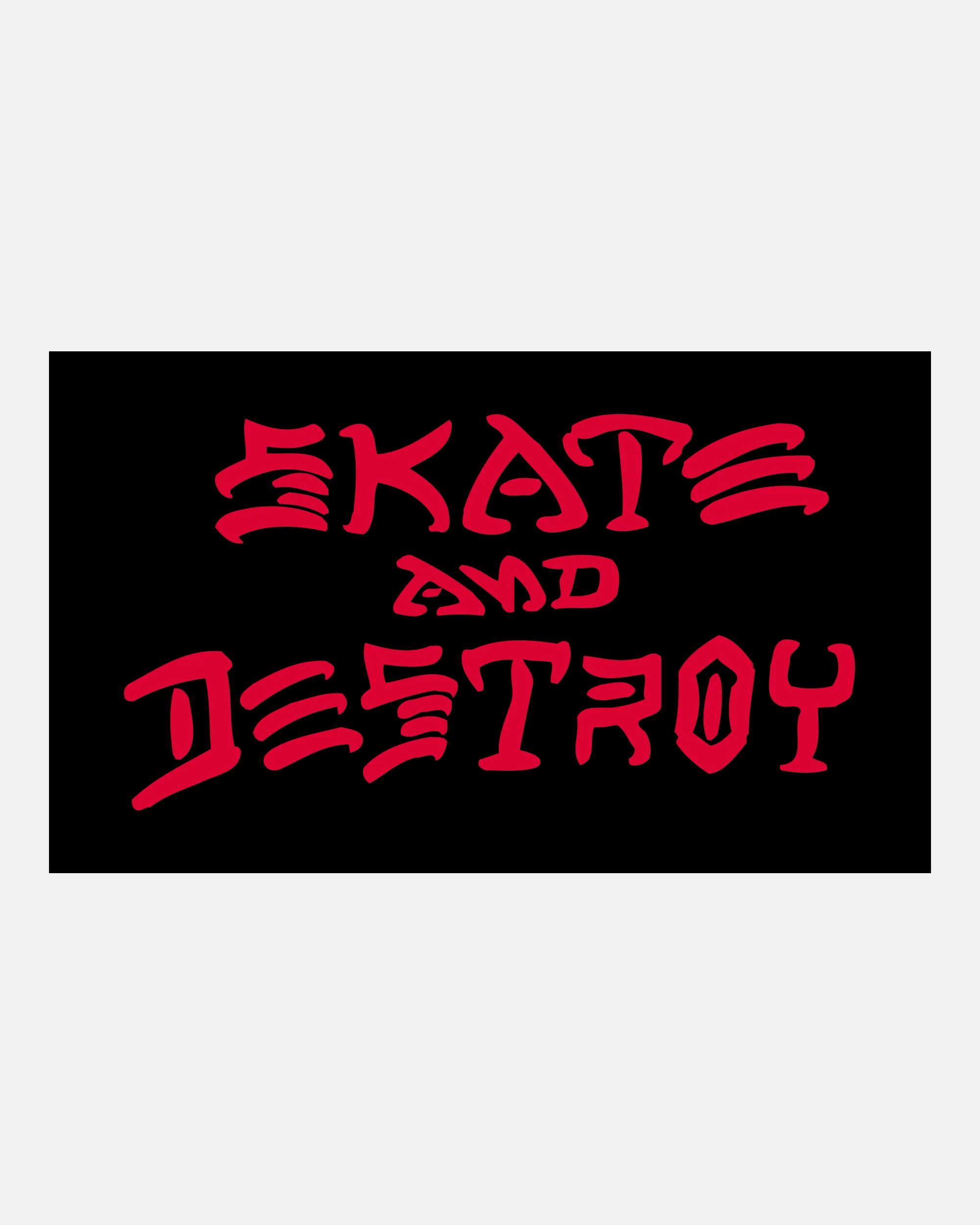 SKATE AND DESTROY - STICKER | BLACK / RED