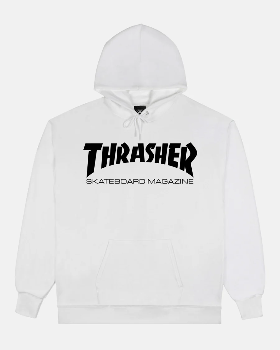 SKATE MAG - HOODIE - WHITE/BLACK