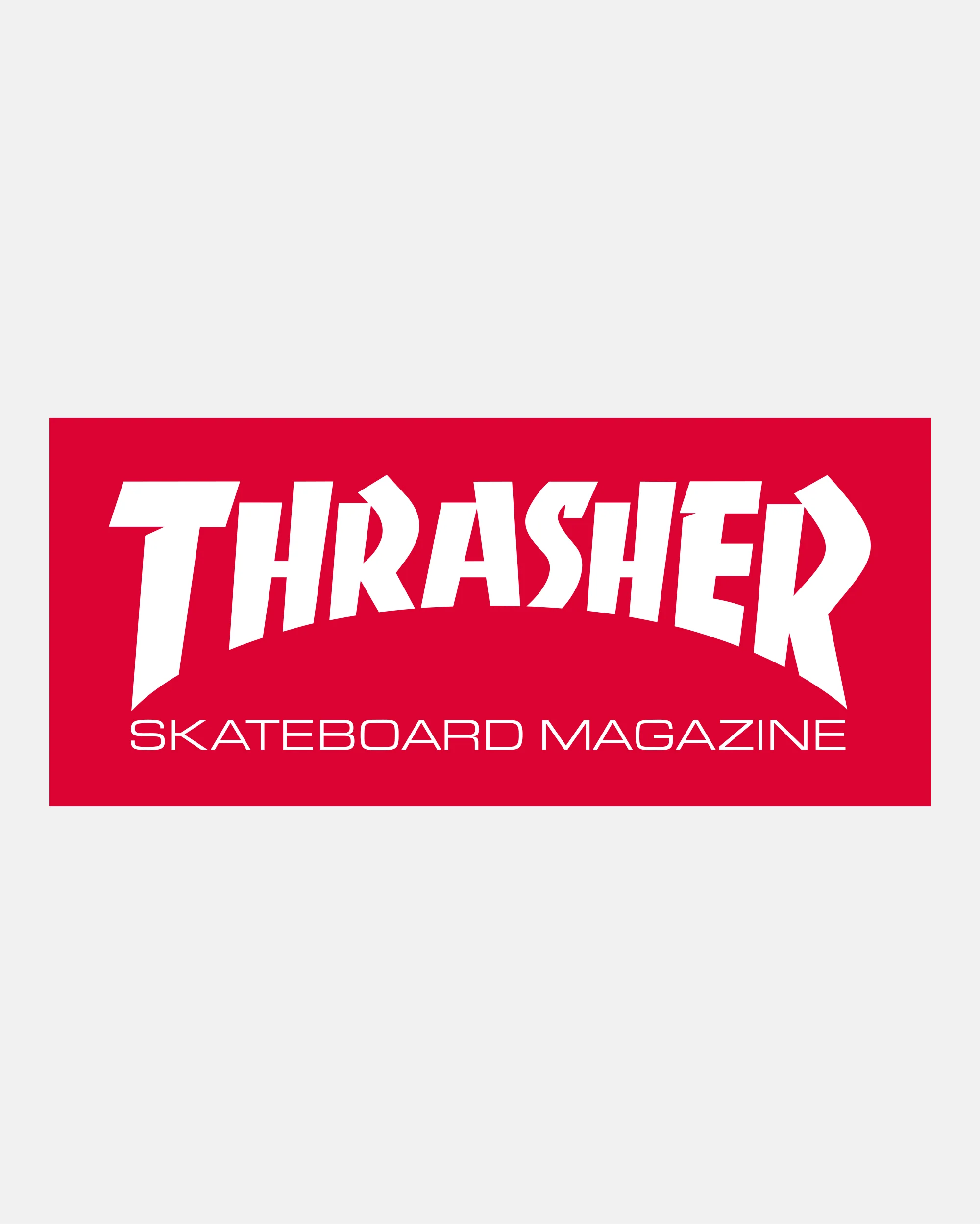 SKATE MAG - STICKER - RED