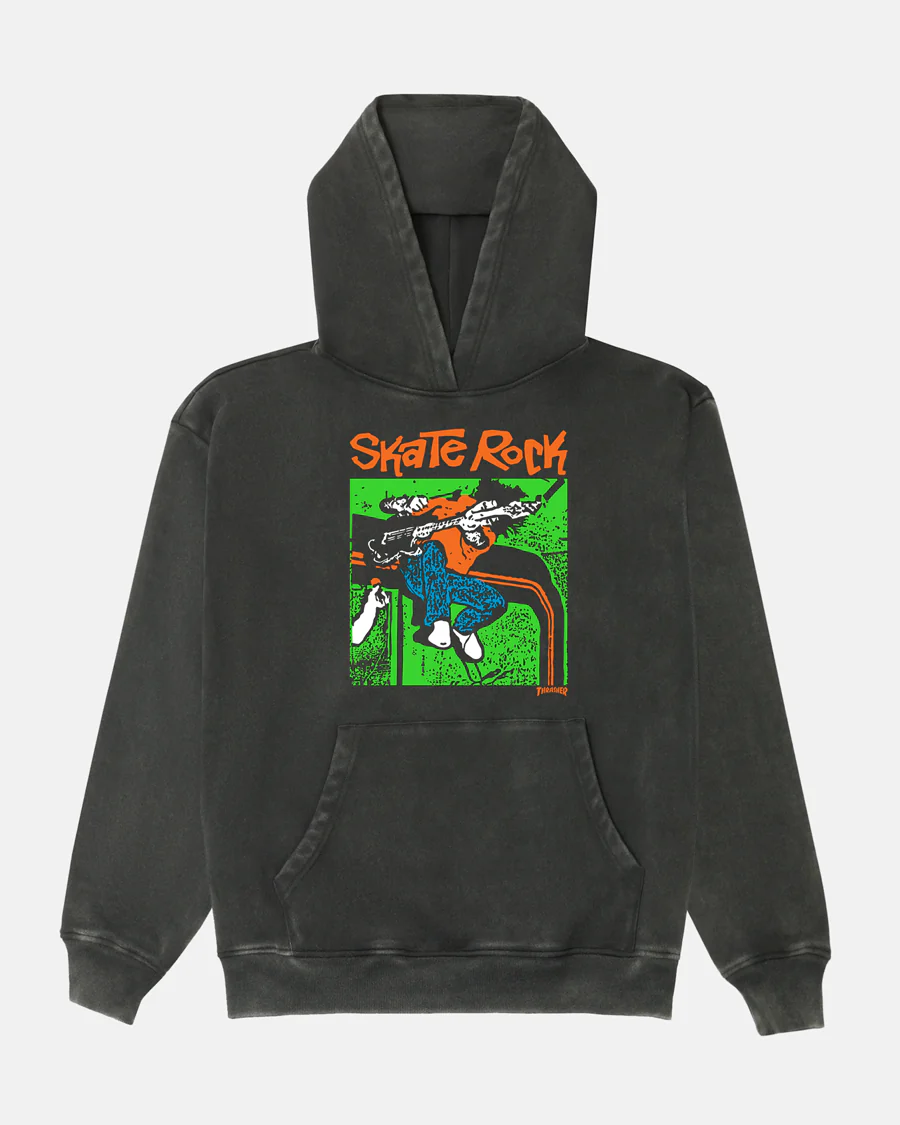 SKATE ROCK VOL. II - VINTAGE HEAVYWEIGHT HOODIE - BLACK