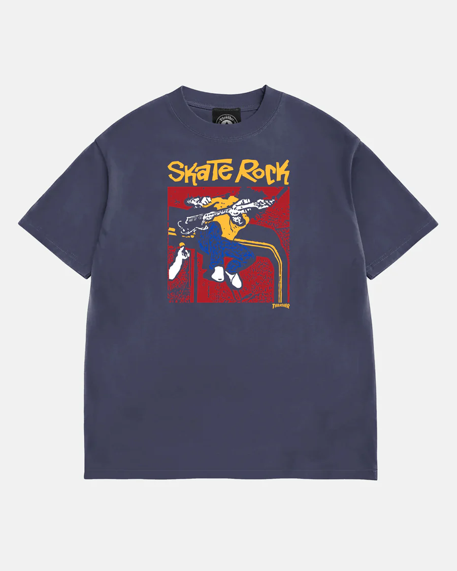 SKATE ROCK VOL. II - VINTAGE T-SHIRT - NAVY