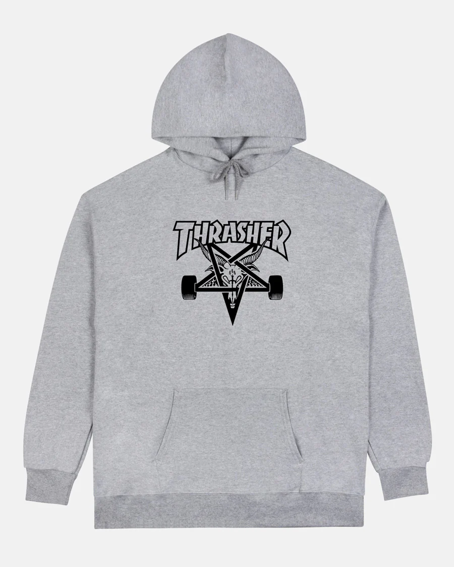SKATEGOAT HOODIE - GREY/BLACK