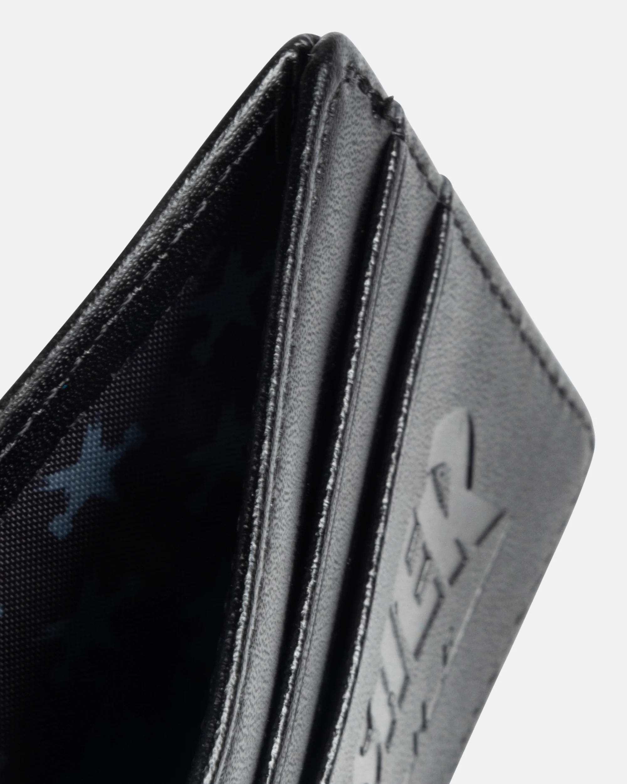 THRASHER - LEATHER CARD WALLET - BLACK - Image 3