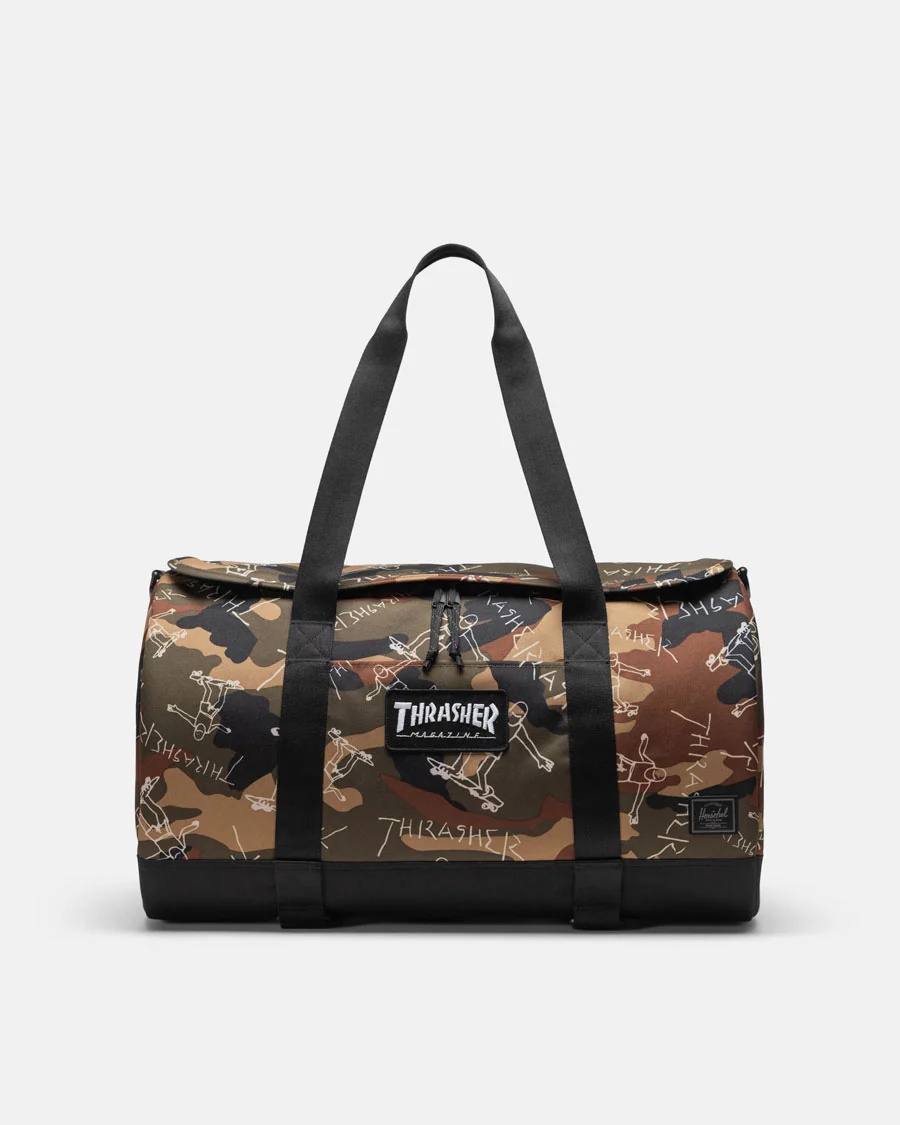 Thrasher Gonz Herschel Heritage™ Skate Duffle (WOODLAND CAMO)