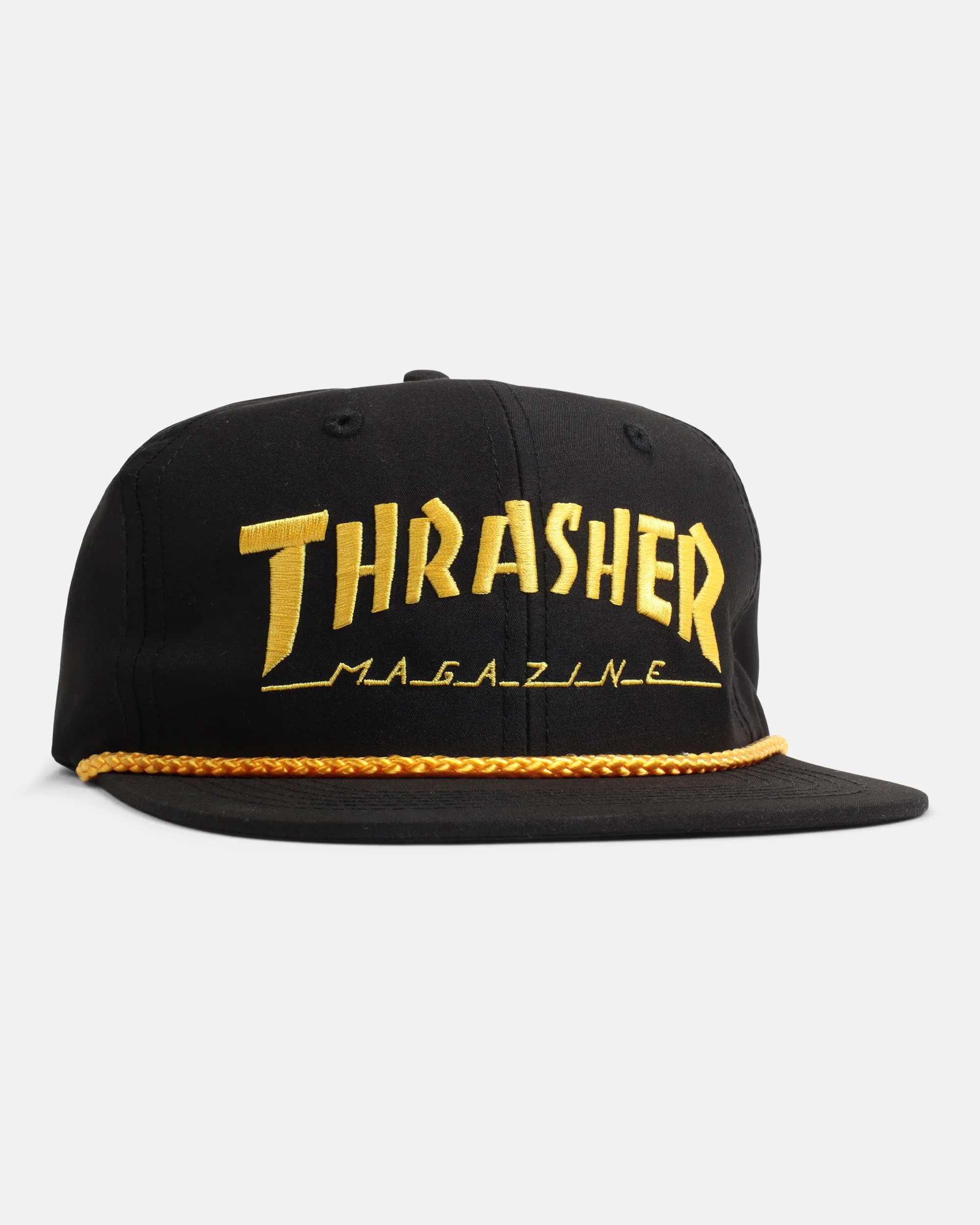 Thrasher - Rope Snapback - Black/Yellow - Image 2
