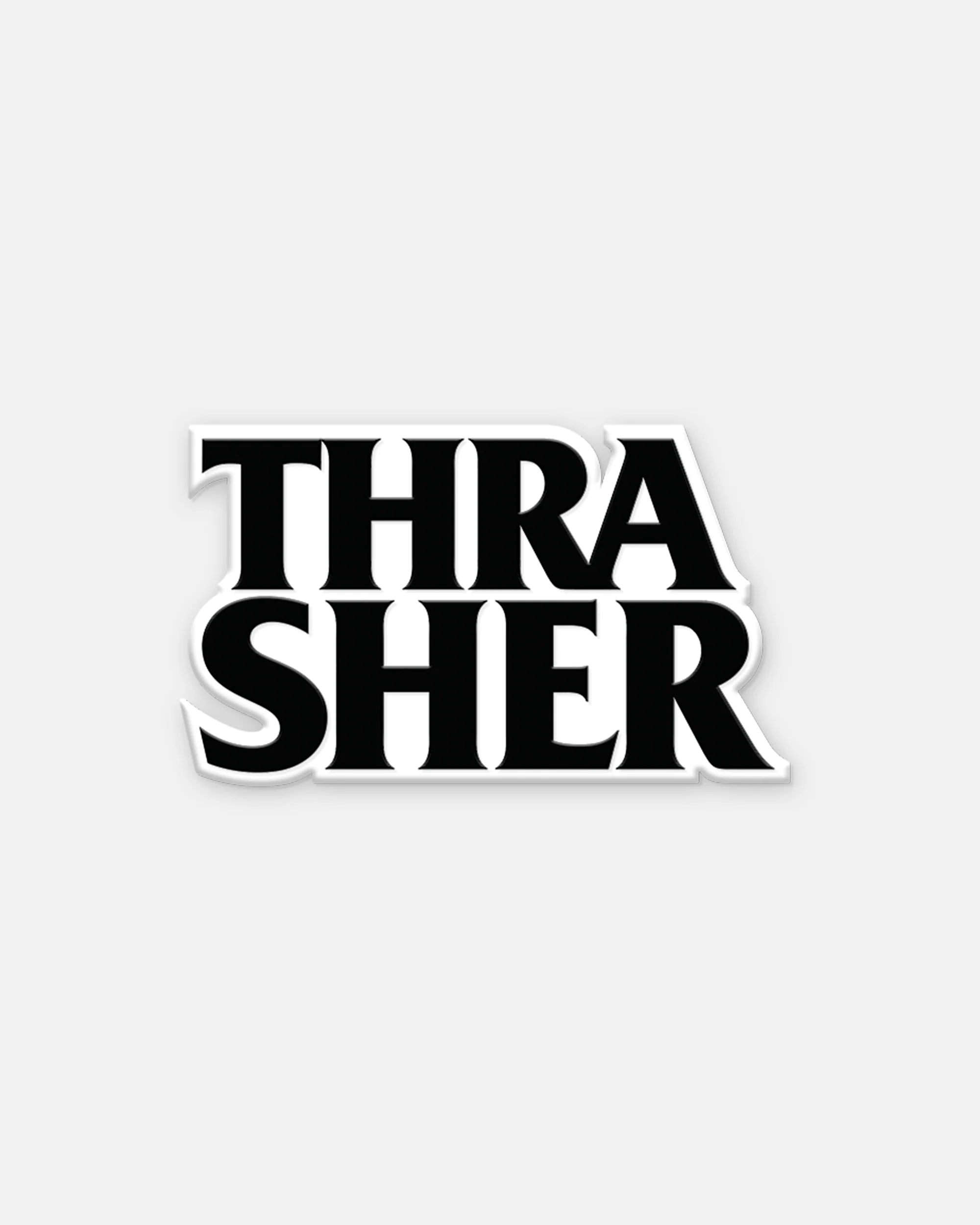 THRASHER X ANTIHERO - LAPEL PIN - BLACK/WHITE